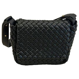 Bottega Veneta Cobble Intrecciato Borsa a tracolla - Nero