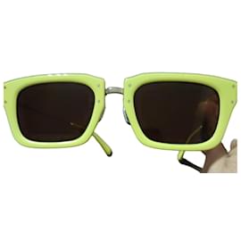 Jacquemus Sonnenbrille gelb quadratisch