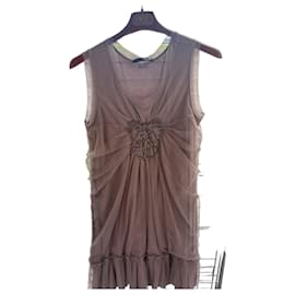 Liu Jo Viskosekleid in Taupe mit Strass - Liu.Jo