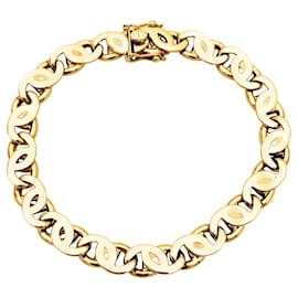 Autre Marque Bracciale d'oro, maglia occhio di tigre.