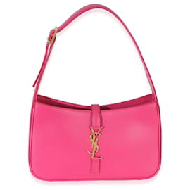 Saint Laurent Borsa Hobo Le 5 7 Small in pelle di vitello liscia rosa