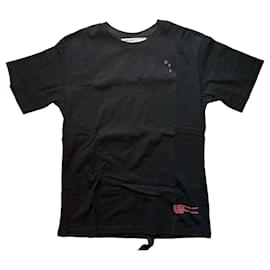 Off-White Camiseta de algodón negro con logo Arrows - Off White