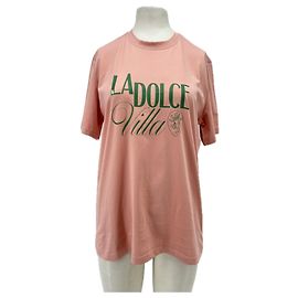 Autre Marque Camiseta de algodón rosa Villa San Michele