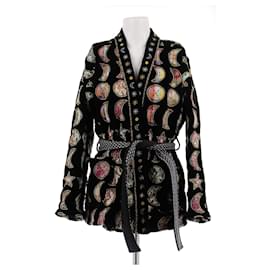 Autre Marque Kimono en velours noir