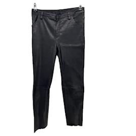 Pantalones de cuero negros Drome