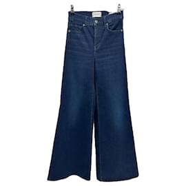 Vaqueros de cintura alta azul oscuro Frame Denim