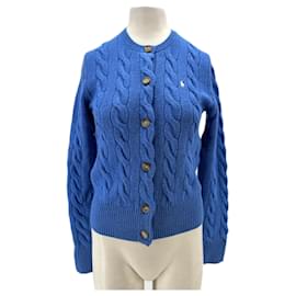 Polo Ralph Lauren Cardigan aus Baumwolle Blau