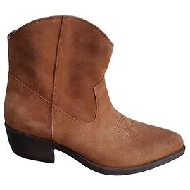 Botines Western de ante marrón La Fée Maraboutée