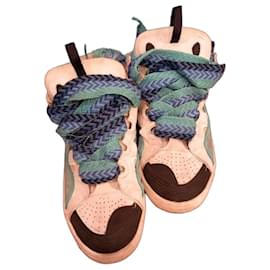 Sneakers Lanvin in pelle e camoscio