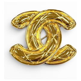 Spilla Chanel Vintage Coco Mark Matelassé