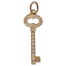 Tiffany & Co Tiffany Vintage Oval Key Mini Diamant-Anhänger