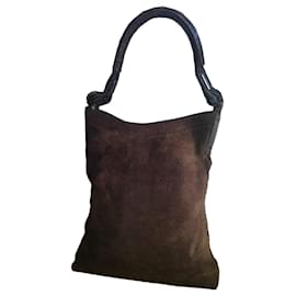 Autre Marque VBH Borsa Hobo Loafer in scamosciato marrone