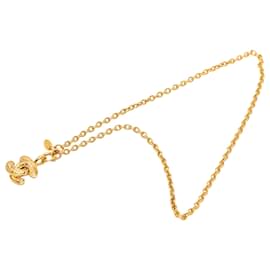 Collana con pendente CC trapuntato placcato oro Chanel Gold Gold