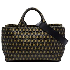 Tote Prada Gold Tessuto Broccato Canapa