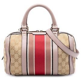 Borsa Boston Joy in tela GG beige Small di Gucci