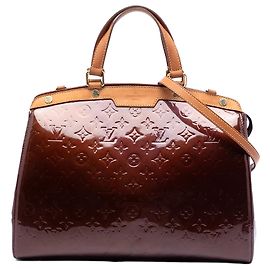 Louis Vuitton Red Monogram Vernis Brea GM