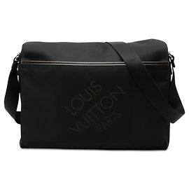 Louis Vuitton Black Damier Geant Messenger Bag