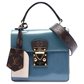 Louis Vuitton Blue Monogram Vernis Spring Street