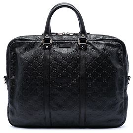Borsa Business Gucci Black Guccissima