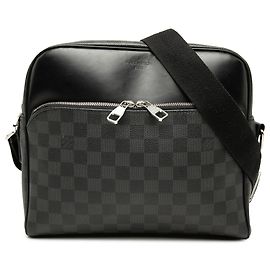 Louis Vuitton Black Damier Graphite Dayton Reporter MM
