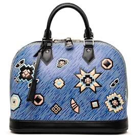 Louis Vuitton Blue Epi Denim Aztec Alma PM
