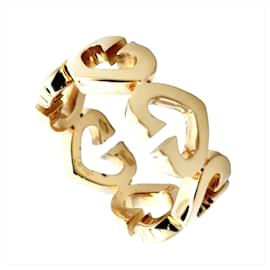 Cartier C Heart Band Ring aus 18K Gelbgold