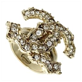 Anello a fascia Chanel Coco Mark con strass