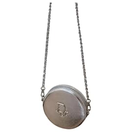 Dior Borsa a mano rotonda argentata