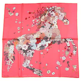 Carré Hermès Robe Légère 90 cm Seta Rosa