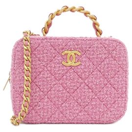 Borsa in tweed rosa Chanel AS3318