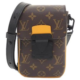 Louis Vuitton Monogram Macassar S-Lock Vertical Shoulder Bag