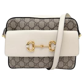 BORSA GUCCI HORSEBIT 1955 645454 IN TELA GG SUPREME E PELLE