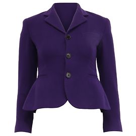 Peplum-Blazer Ralph Lauren Collection aus violettem Kaschmir
