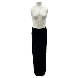 Autre Marque Falda larga negra de viscosa THE FRANKIE SHOP