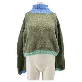 Autre Marque Rose Carmine Mohairpullover khaki