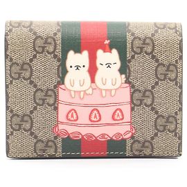 Portafoglio bi-fold Gucci GUCCI x Pikarar GG Supreme