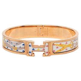 Hermes Click H GM Brides de Gala Love Enamel Bracelet - Hermès