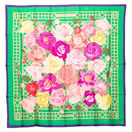 Hermes Carre 90 ROSERAIE Rose Garden Scarf - Hermès