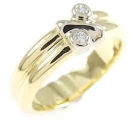 Anillo Tiffany & Co de diamante en oro blanco y oro amarillo 18K