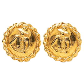 Chanel Mademoiselle runde Clip-Ohrringe