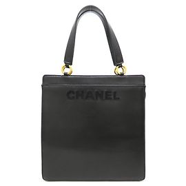 Chanel Handtasche/Tote Bag aus schwarzem Lammleder