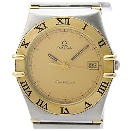 OMEGA Constellation Relógio de Pulso de Ouro 18K e Aço Quartz