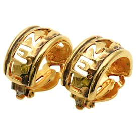 Orecchini a clip in metallo dorato Chanel