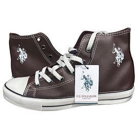 Autre Marque U.S. Polo Assn. Sneakers Montantes en Cuir Marron