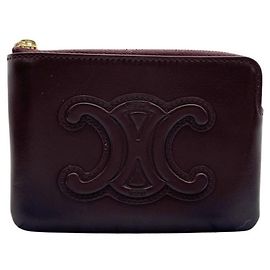 Céline Monedero Celine Cuile Triomphe en piel color Bordeaux