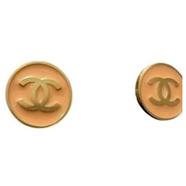 Orecchini a clip Chanel Oro e Arancione