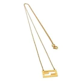 Collar de metal dorado Fendi
