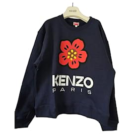Kenzo Paris Boke Flowers Sweatshirt - Dunkelblau, XL