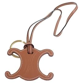 Charm per borsa in pelle marrone Celine Triomphe - Céline