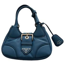Prada Re-Edition 2002 Borsa a tracolla in pelle - Blu